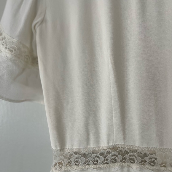 Reformation white and cream Woodson lace trim dress 4 read description - Picture 12 of 16